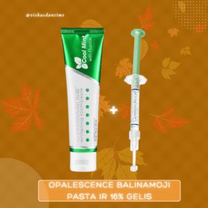 RUDENS PASIŪLYMAS NR.1 Opalescence pasta + 16% gelis