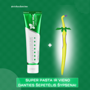 Opalescence balinanti dantų pasta - DOVANA - Piksters vieno danties šepetėlis 1 vnt.